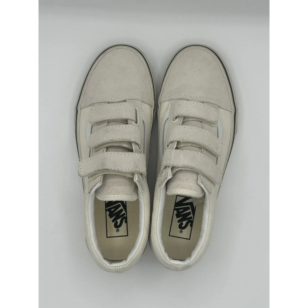 Vans Old Skool V Marshmallow Turtledove Suede Canvas Shoes Womens 7.5 Mens 6 - Picture 9 of 10